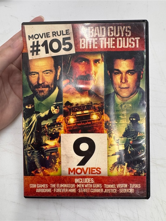 Other - Movie Rule 105 Bad Guys Bite The Dust DVD 2014 9 Film Set Action Tested